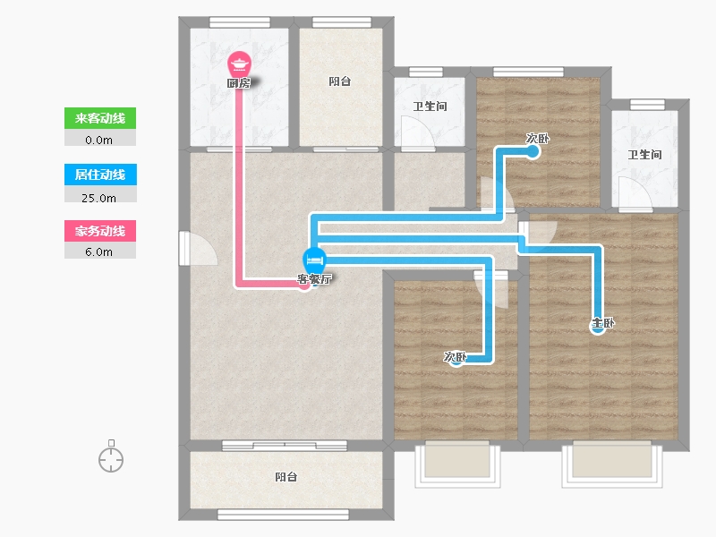 山西省-临汾市-功名·理想城-97.40-户型库-动静线