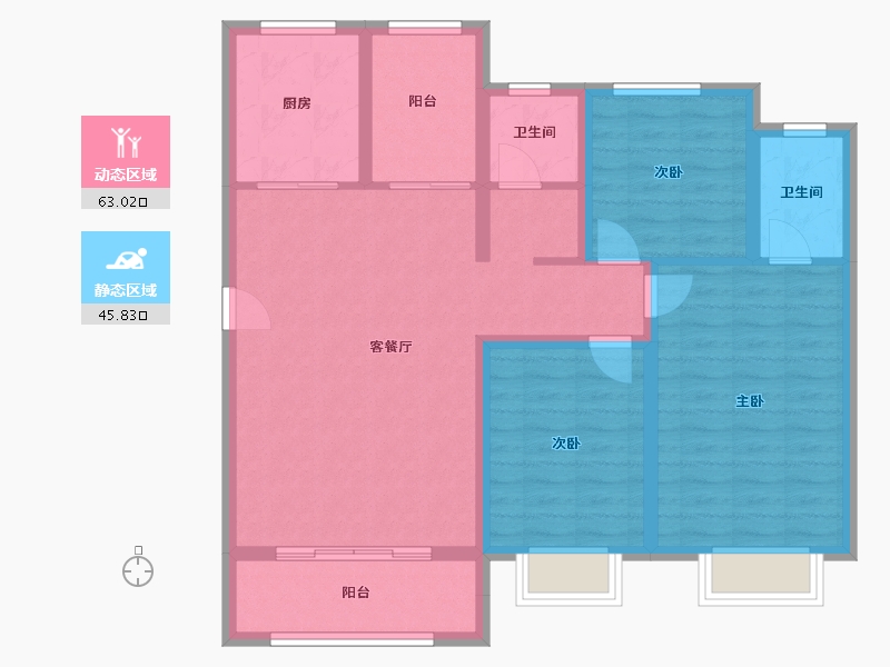 山西省-临汾市-功名·理想城-97.40-户型库-动静分区