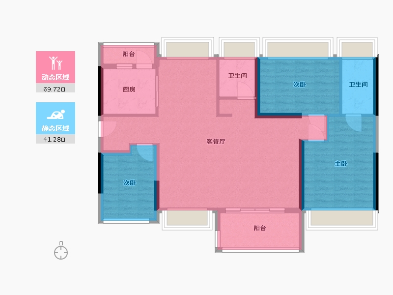 广东省-广州市-香江天赋-100.00-户型库-动静分区