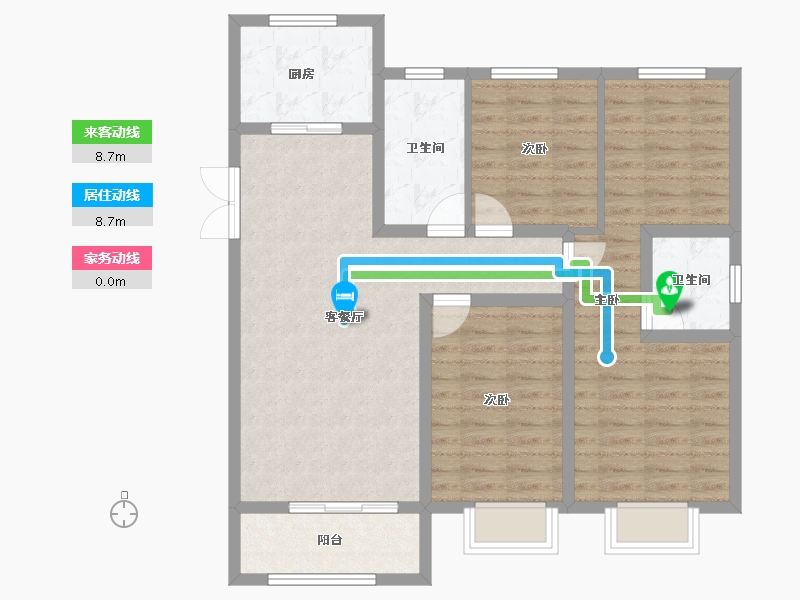 甘肃省-庆阳市-凤凰颐境-93.33-户型库-动静线