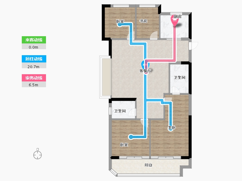 浙江省-宁波市-中交·蔚泱云城-96.00-户型库-动静线