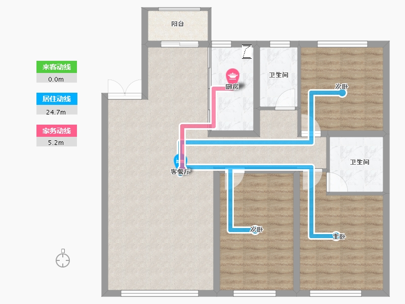 黑龙江省-哈尔滨市-锦秀·新华居-102.23-户型库-动静线