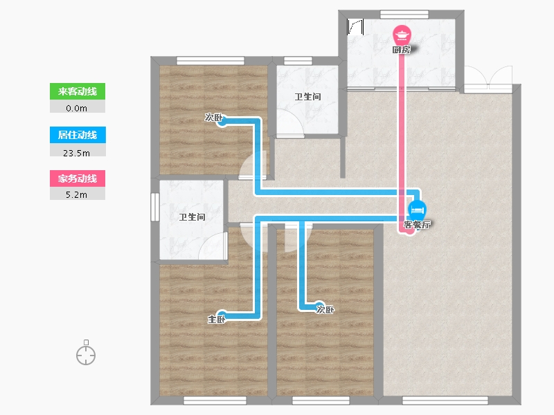 黑龙江省-哈尔滨市-锦秀·新华居-91.10-户型库-动静线