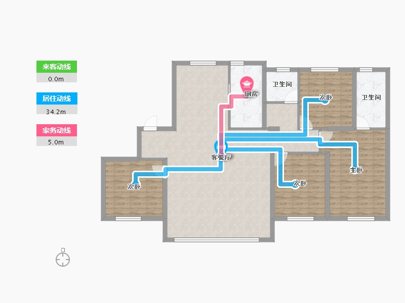 甘肃省-兰州市-浩源太和城-128.36-户型库-动静线