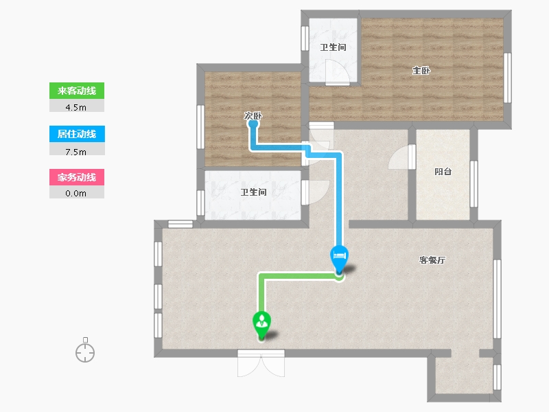 重庆-重庆市-三江希望城-158.00-户型库-动静线