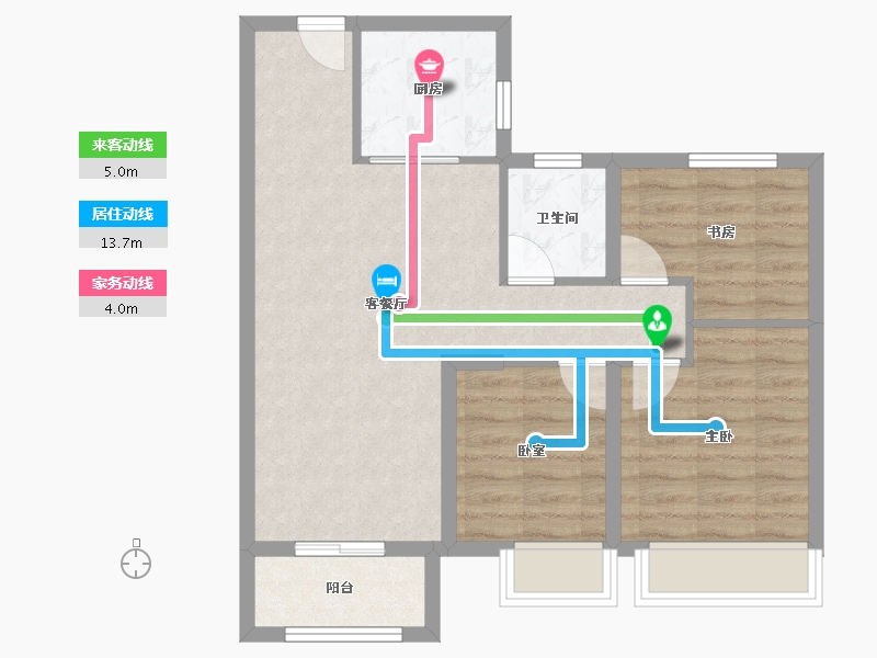 甘肃省-兰州市-绿城兰州诚园-67.64-户型库-动静线