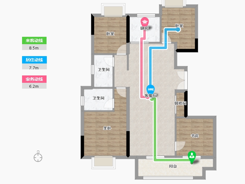 江西省-南昌市-南昌嘉福·未来城-103.02-户型库-动静线