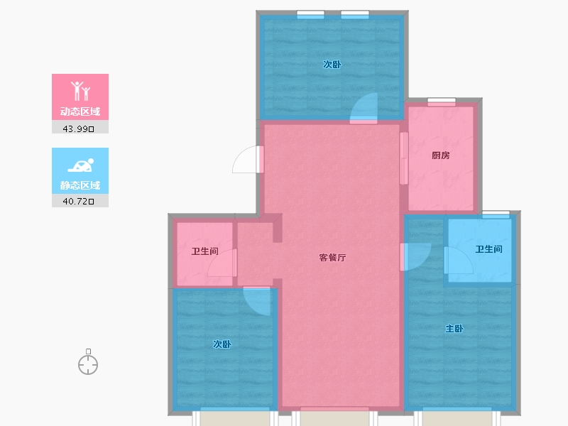 河北省-保定市-爱情城-75.38-户型库-动静分区