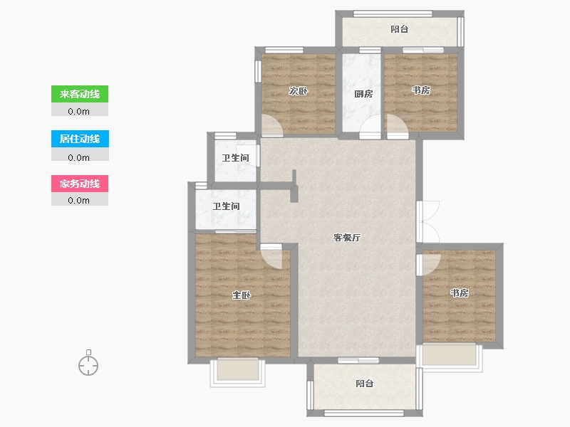 山东省-济南市-昌建·君悦府-99.52-户型库-动静线