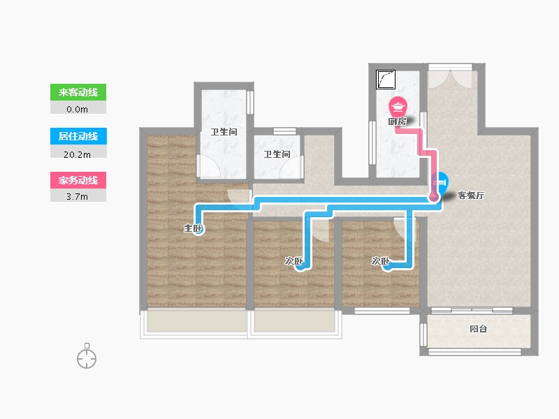 陕西省-西安市-中南君启-三期-100.00-户型库-动静线