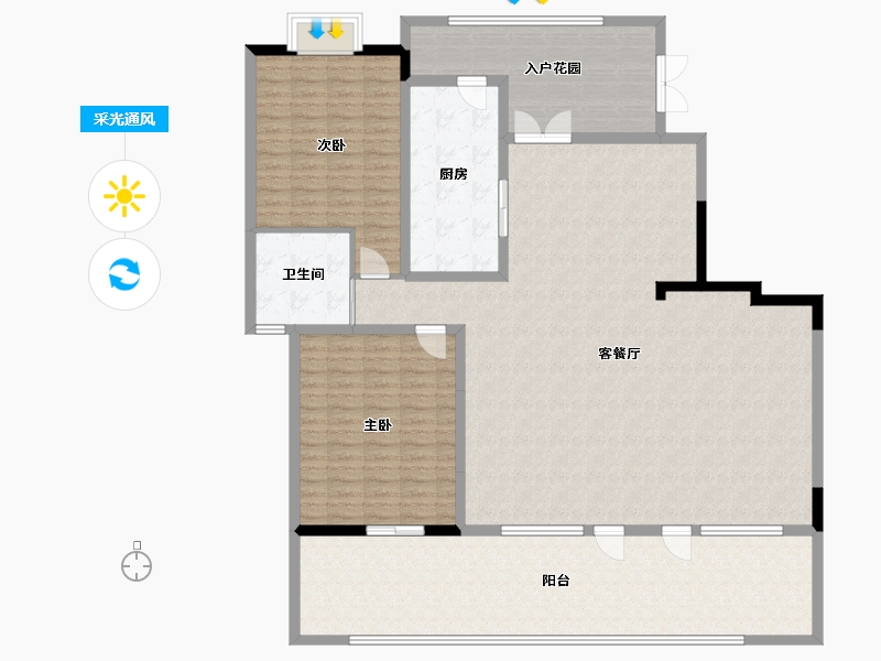 山东省-日照市-御景东方-188.00-户型库-采光通风