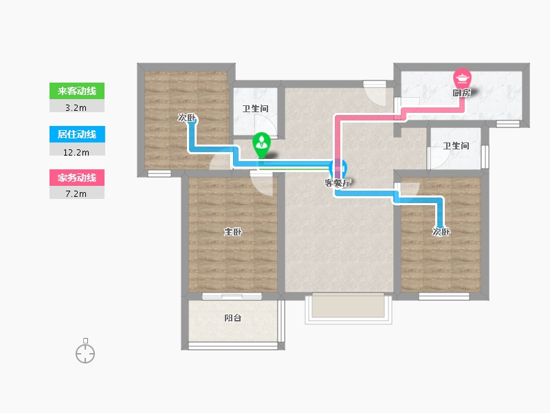 山西省-临汾市-中铁·富丽-81.02-户型库-动静线