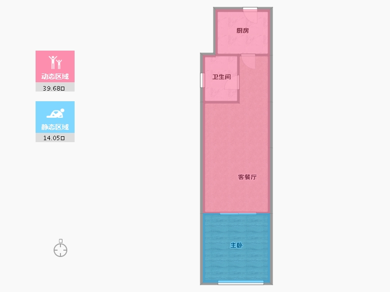 江苏省-苏州市-奥林清华-48.68-户型库-动静分区