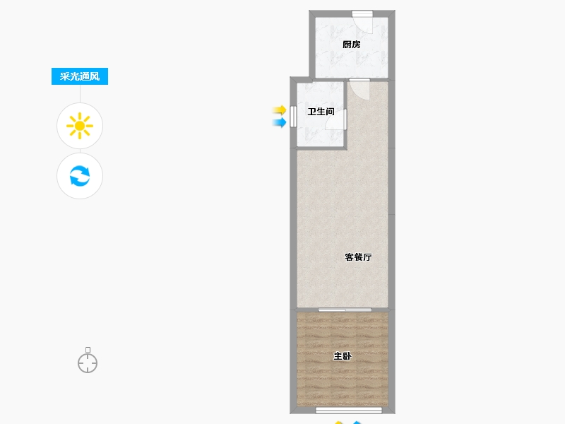 江苏省-苏州市-奥林清华-48.68-户型库-采光通风