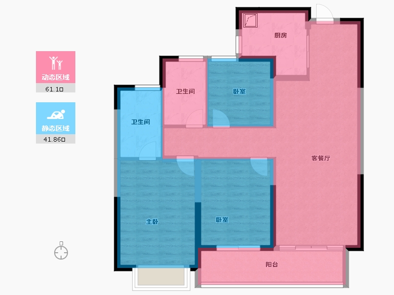 浙江省-宁波市-绿城·通山未来社区-92.16-户型库-动静分区