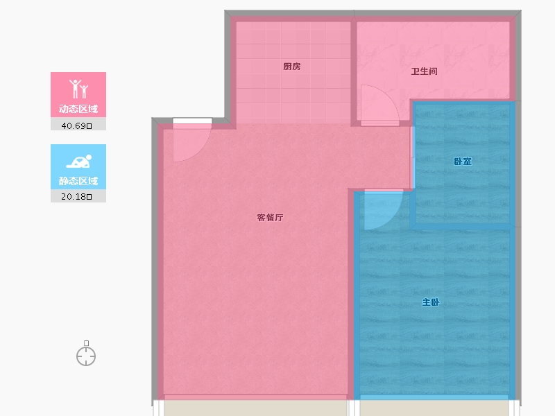 广东省-佛山市-金钻华府-55.20-户型库-动静分区