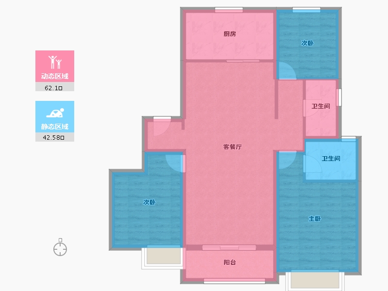 河北省-保定市-云海世家-94.03-户型库-动静分区