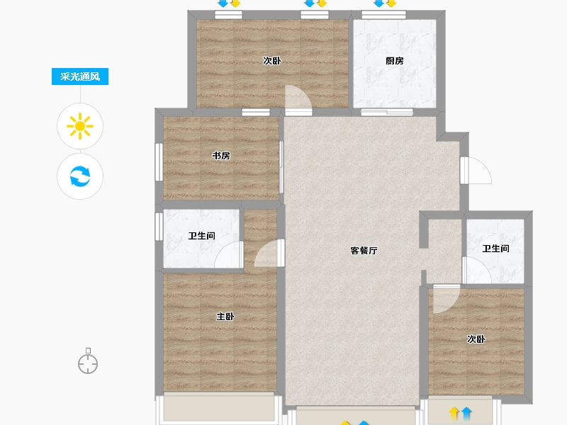 河北省-保定市-爱情城-92.03-户型库-采光通风