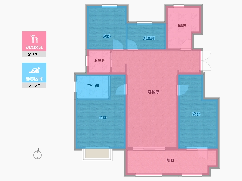 河北省-保定市-中冶未来城-101.13-户型库-动静分区