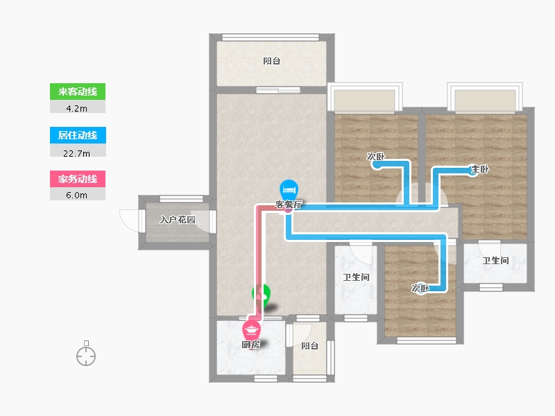 山东省-济南市-昌建·君悦府-86.17-户型库-动静线