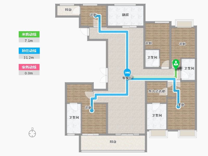 湖北省-宜昌市-宜昌中心紫宸府-224.00-户型库-动静线