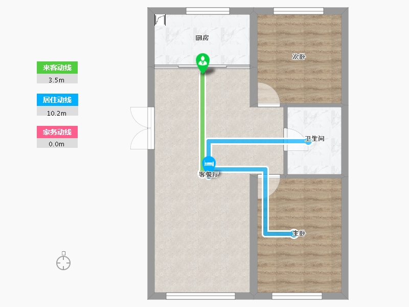 黑龙江省-哈尔滨市-锦秀·新华居-61.76-户型库-动静线