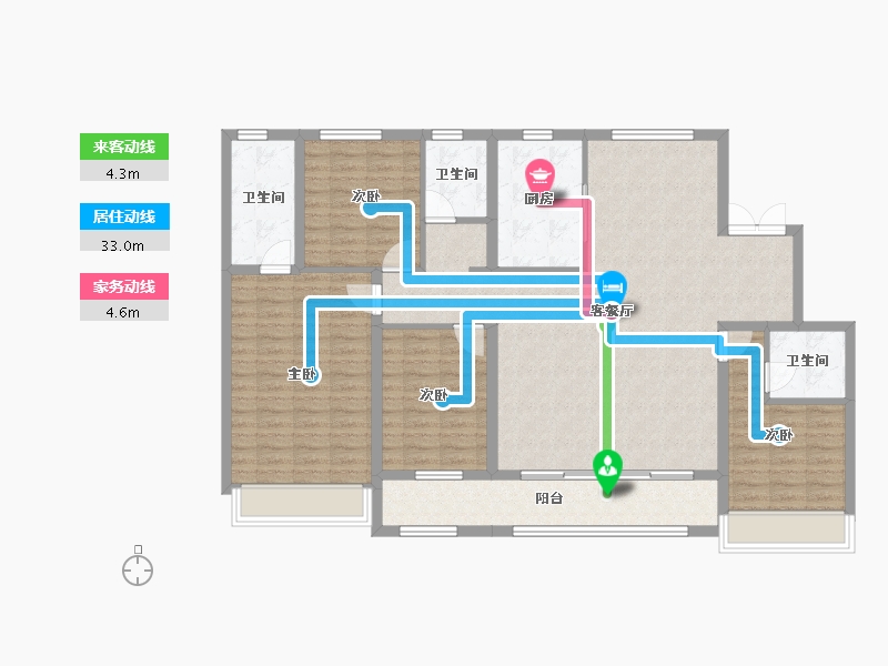 河北省-保定市-云海世家-135.46-户型库-动静线