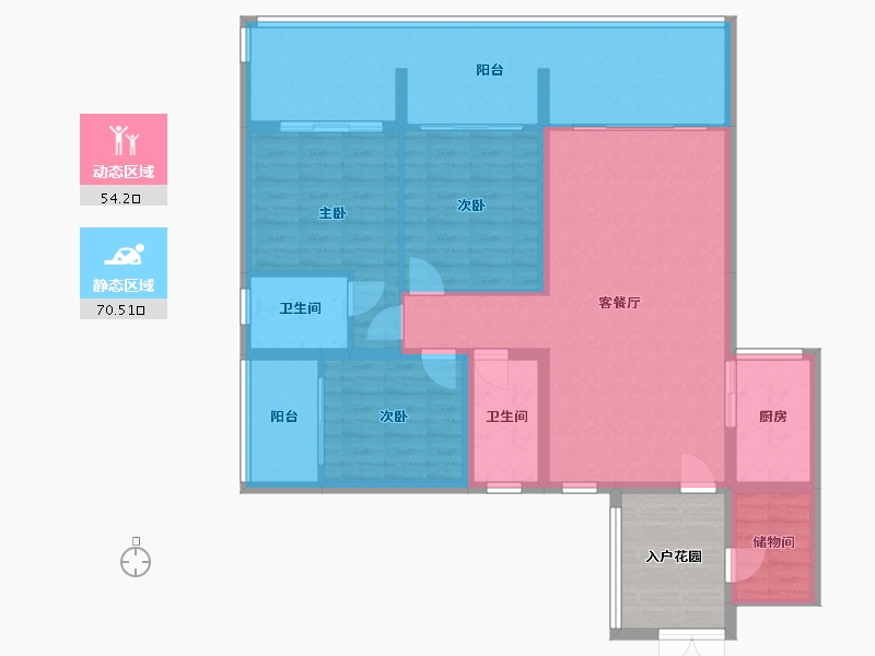 贵州省-六盘水市-桃源居-116.00-户型库-动静分区