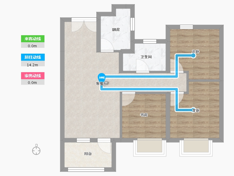 河北省-保定市-中冶未来城-62.43-户型库-动静线