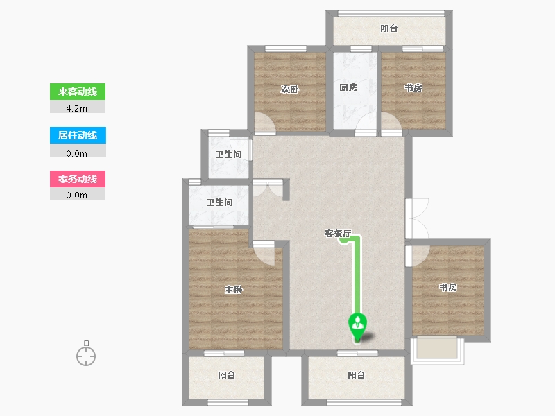 山东省-济南市-昌建·君悦府-103.98-户型库-动静线