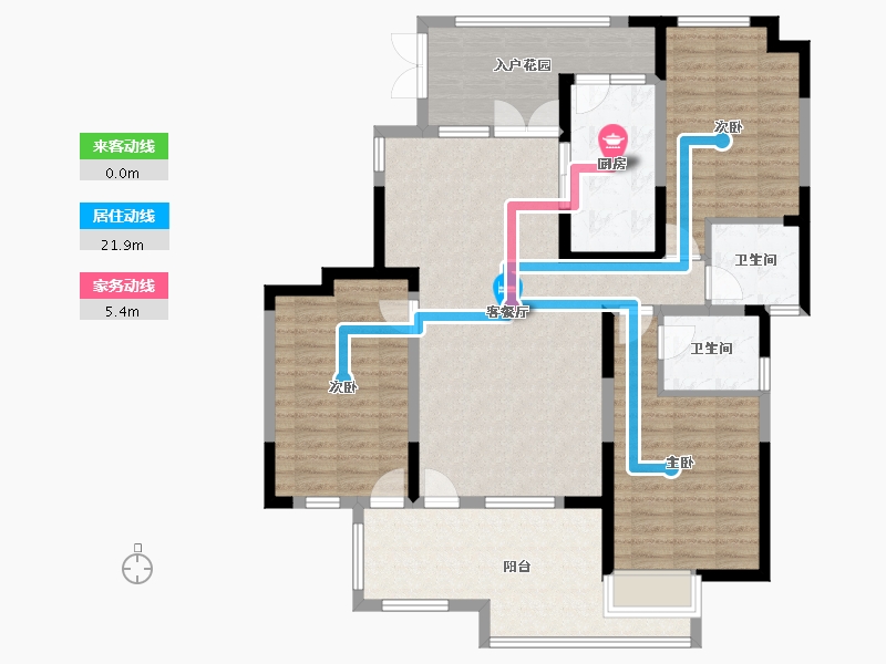 山东省-日照市-御景东方-134.76-户型库-动静线