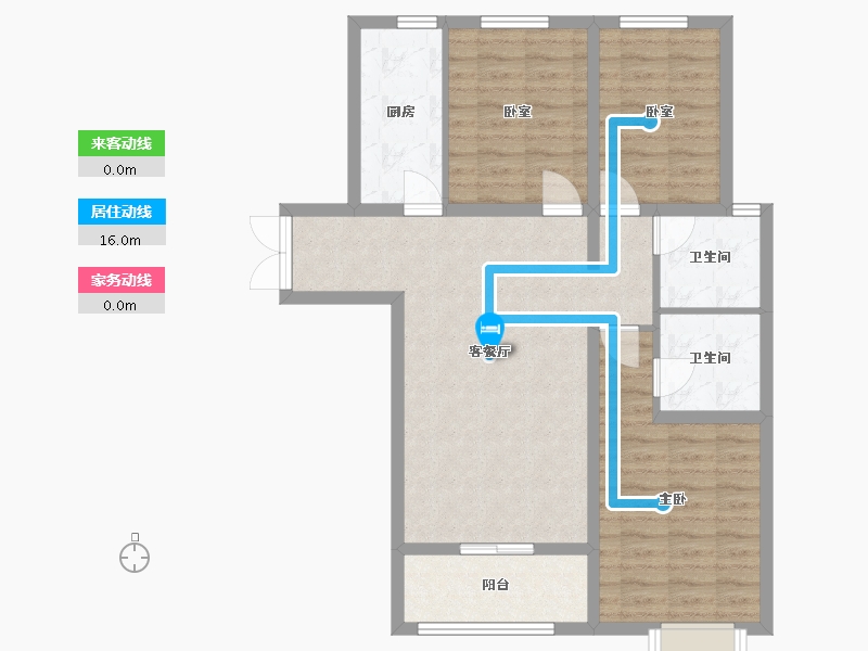 山西省-忻州市-丽都广场-96.25-户型库-动静线