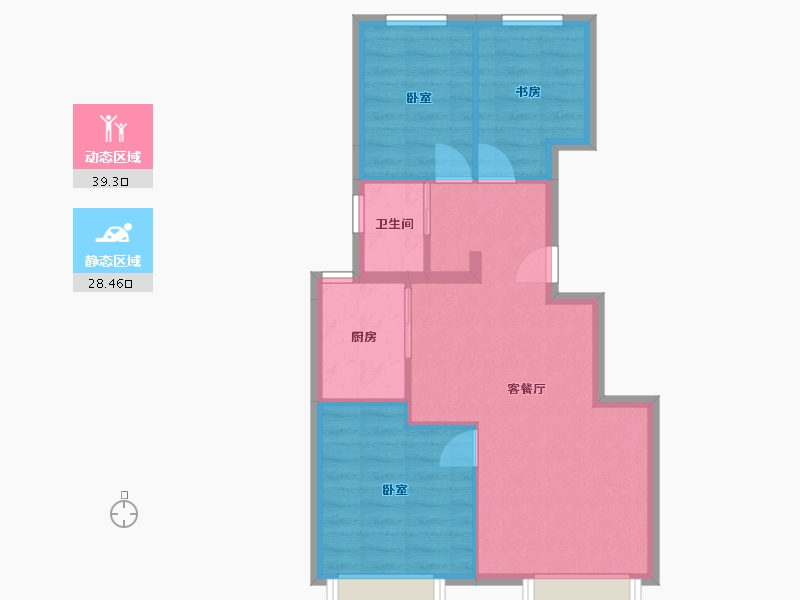 北京-北京市-华樾北京-65.00-户型库-动静分区