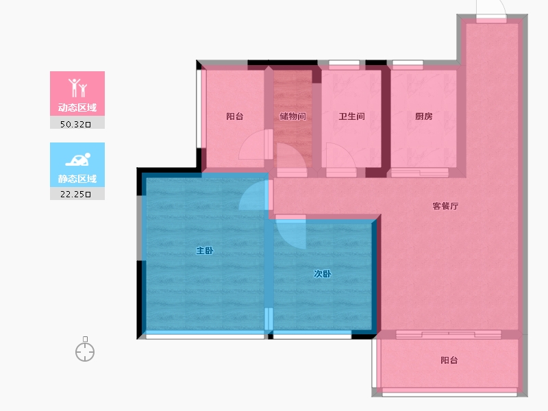 四川省-宜宾市-锦悦府-65.00-户型库-动静分区