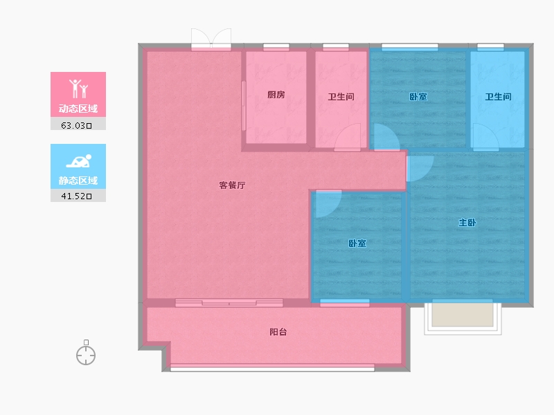 江西省-上饶市-上饶东投南昌城投学仕府-94.81-户型库-动静分区