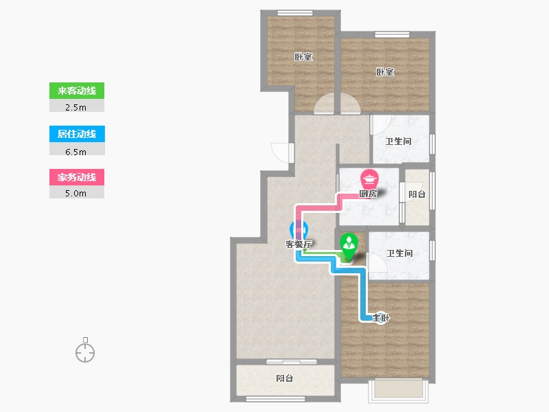 北京-北京市-新御峰-103.20-户型库-动静线