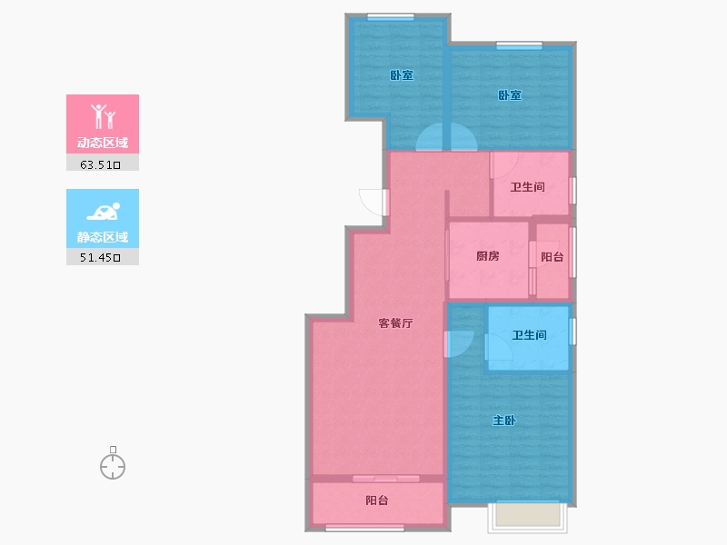 北京-北京市-新御峰-103.20-户型库-动静分区