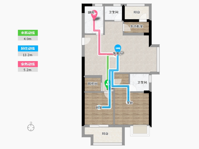 浙江省-宁波市-荣安·秋和月明-71.20-户型库-动静线