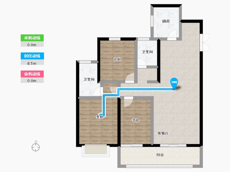 河北省-石家庄市-东胜紫御康城-102.31-户型库-动静线