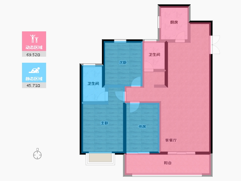 河北省-石家庄市-东胜紫御康城-102.31-户型库-动静分区