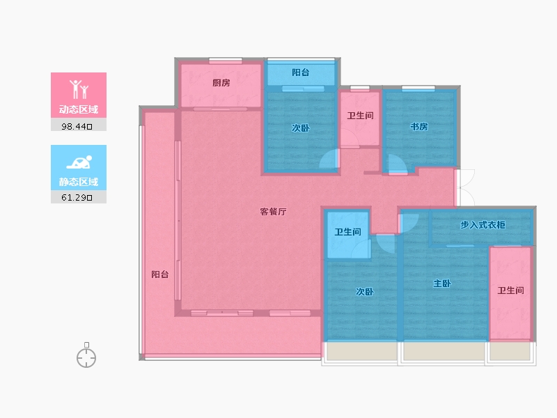 河南省-商丘市-建业十八城7期·天境-144.00-户型库-动静分区