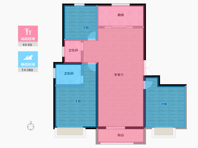 河北省-石家庄市-东胜紫御康城-111.32-户型库-动静分区