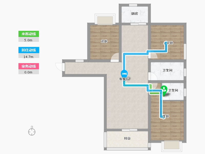 湖北省-十堰市-汉江领誉-92.39-户型库-动静线