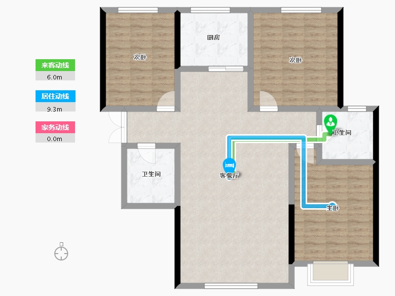 甘肃省-张掖市-广宇佳苑-108.30-户型库-动静线