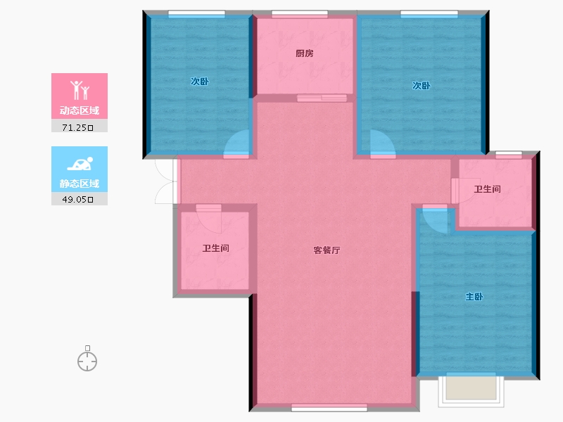 甘肃省-张掖市-广宇佳苑-108.30-户型库-动静分区