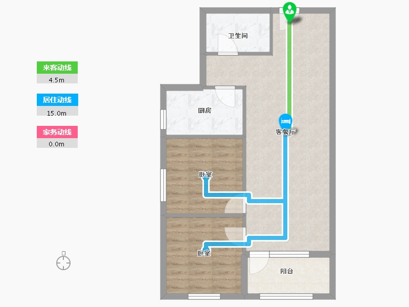 北京-北京市-汇豪公园里-69.00-户型库-动静线