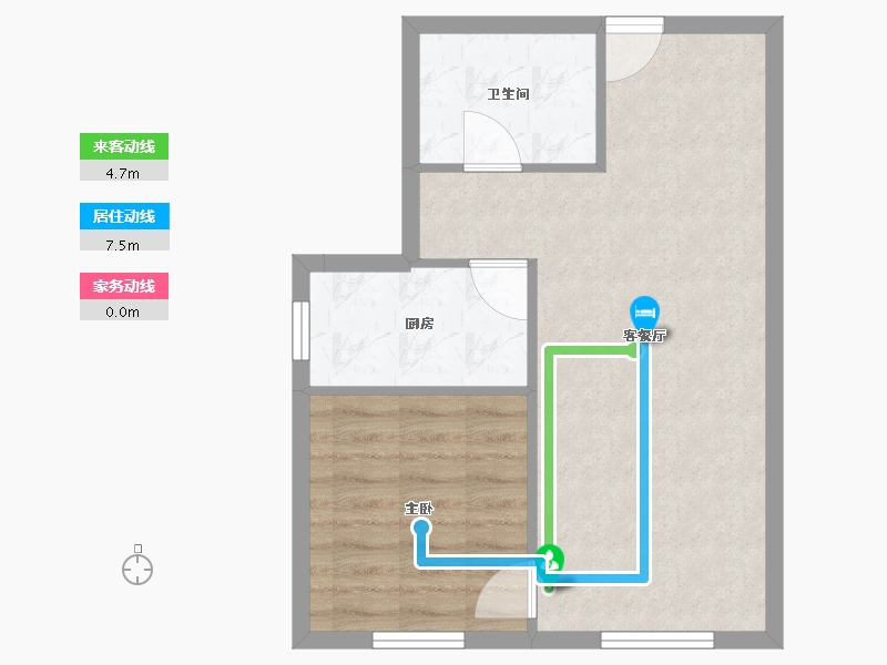 北京-北京市-汇豪公园里-51.70-户型库-动静线