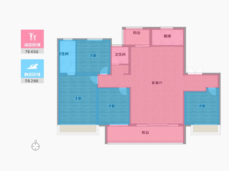 河南省-商丘市-建业十八城7期·天境-124.00-户型库-动静分区