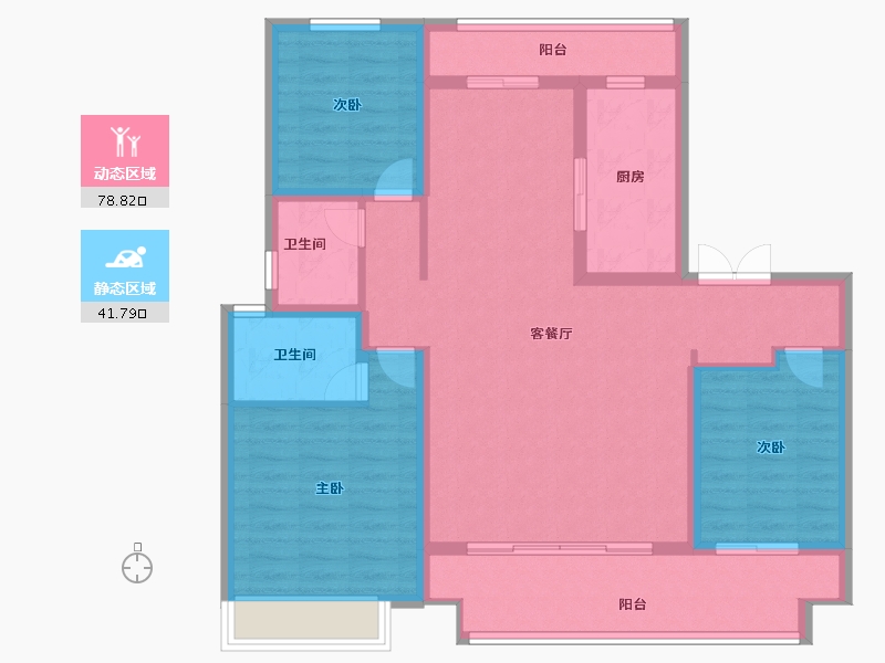 河南省-商丘市-永城建业联盟东望-108.00-户型库-动静分区