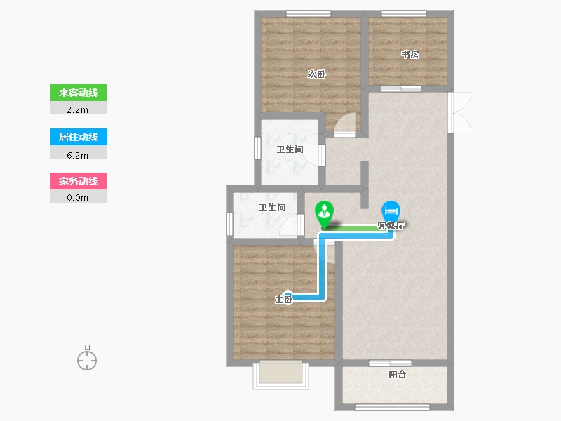 河北省-石家庄市-东胜紫御康城-91.49-户型库-动静线